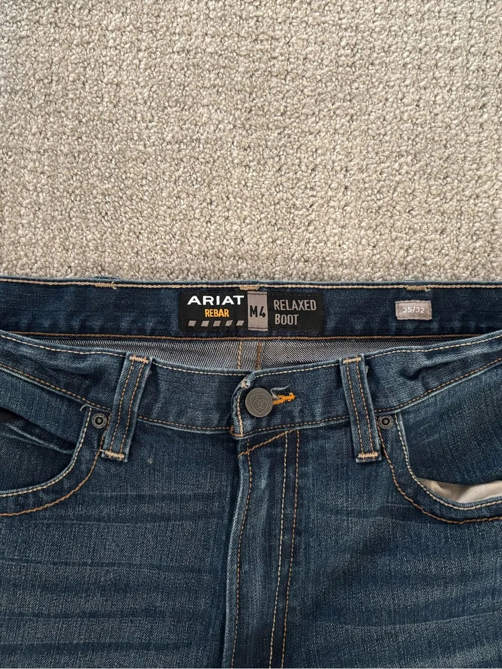 Ariat Rebar M4 Relaxed Boot Cut Jeans Men’s 35x32